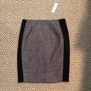 White House Black Market Black and Gray Pencil Skirt